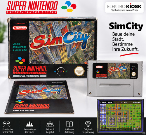 Super nintendo sim city - super,