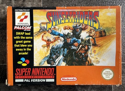 Sunset riders snes very - riders, rare